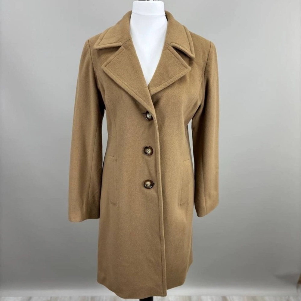 Loro Piana Camel/Tan Wool Pea Coat